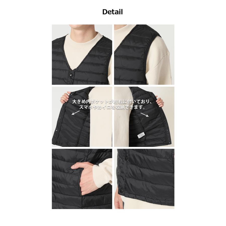 半額セール 大きいサイズ メンズ ビッグサイズ キングサイズ 3L 4L 5L/インナーダウン メンズ ダウンベスト/爆買 | ARCADE | 03