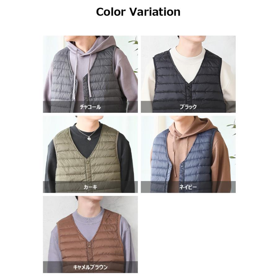 半額セール 大きいサイズ メンズ ビッグサイズ キングサイズ 3L 4L 5L/インナーダウン メンズ ダウンベスト/爆買 | ARCADE | 08