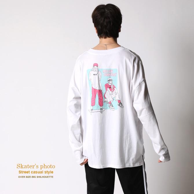 ANDRÉ グラフィックオーバーサイズTシャツ MONO-MART tシャツ