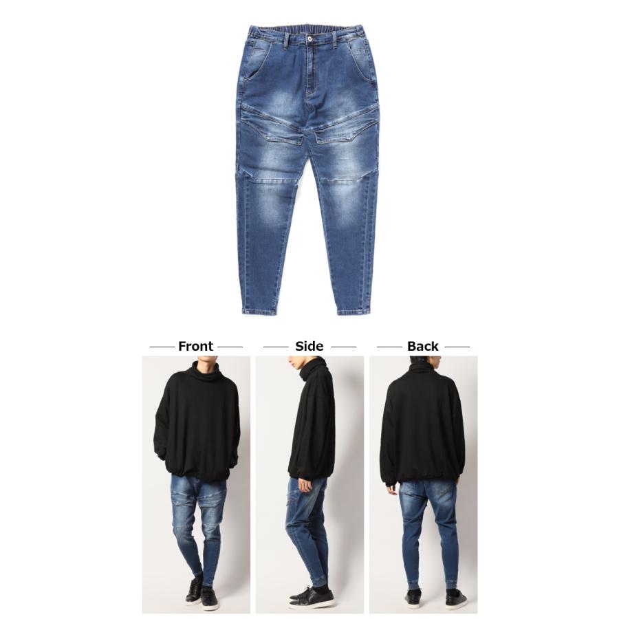 カーゴパンツ ズボン メンズ ストレッチ ジーンズ テーパード 細身 ツイル デニム 2021 秋 冬/爆買 | ブランド登録なし | 02