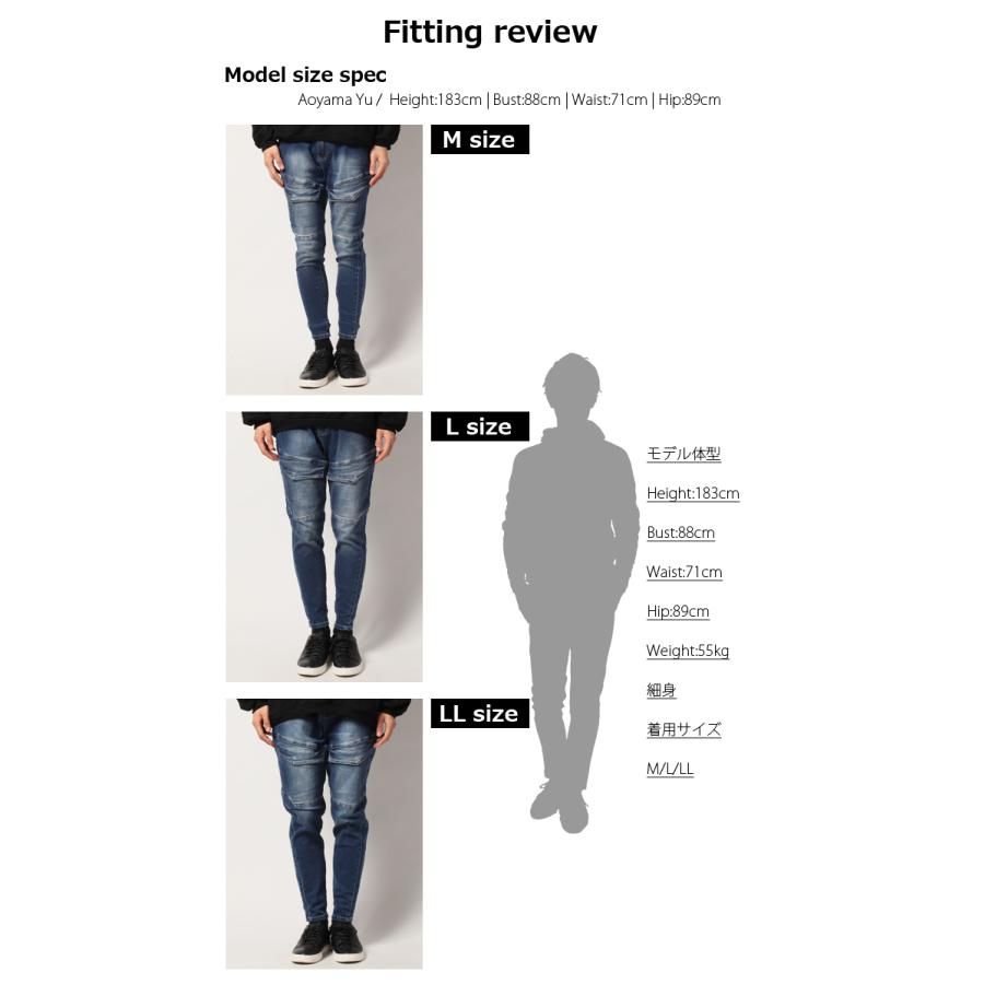 カーゴパンツ ズボン メンズ ストレッチ ジーンズ テーパード 細身 ツイル デニム 2021 秋 冬/爆買 | ブランド登録なし | 04