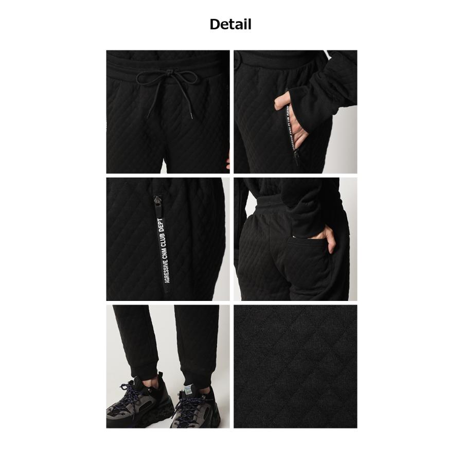 AKM 黒 スウェットパンツ キルティング 予約商品】PUNK DRUNKERS (パンクドランカーズ) あいつ