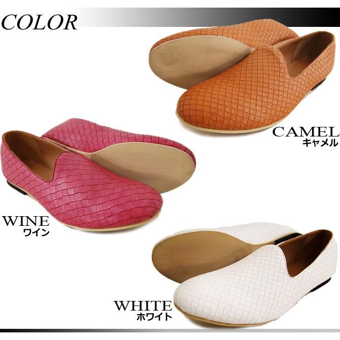 セール ローファー オペラシューズ フェイクイントレ メッシュスリッポン 柄 スリッポン フラットシューズ/爆買 | ブランド登録なし | 05