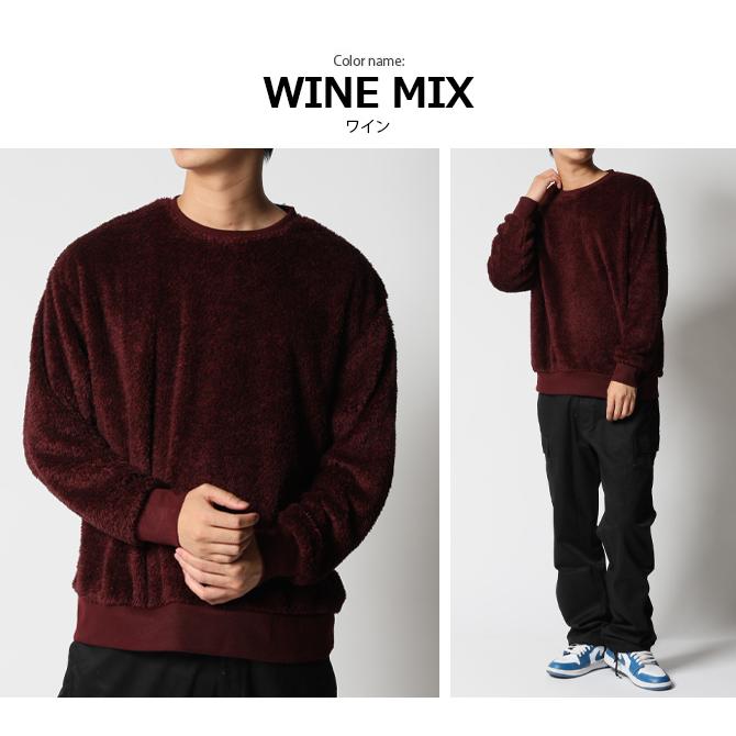 トレーナー メンズ 暖かい ボア ボアトレーナー メンズ 両面シャギーボア ビッグシルエット セーター フリース 無地 2025 秋 冬/爆買 | ARCADE | 20