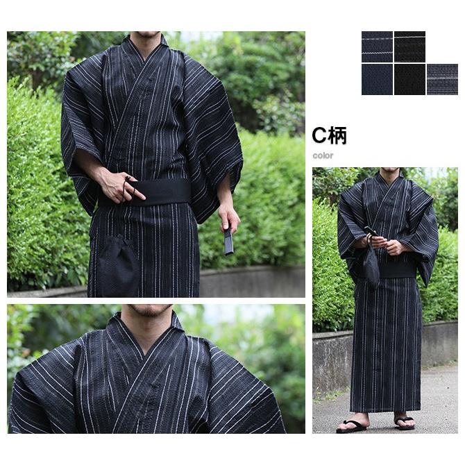 浴衣 メンズ 帯 下駄 扇子 巾着袋 5点セット 和装 夏 父の日 2023 花火大会 ゆかた/爆買 | ブランド登録なし | 05