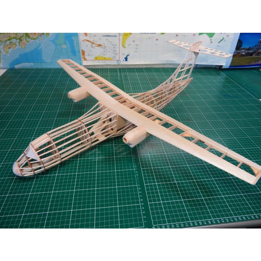 CHAMPION-45S RC航空機キット 震電」1/20 リブ・胴体枠 Halfレーザーカット版バルサキット