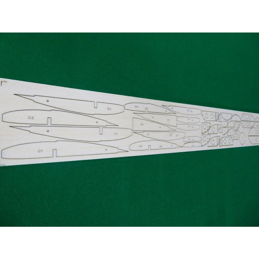 「T−4」T4 1/20 ブルーインパルス リブ・胴体枠 Halfレーザーカット版バルサキット|arcadia-yafuu-shop|07