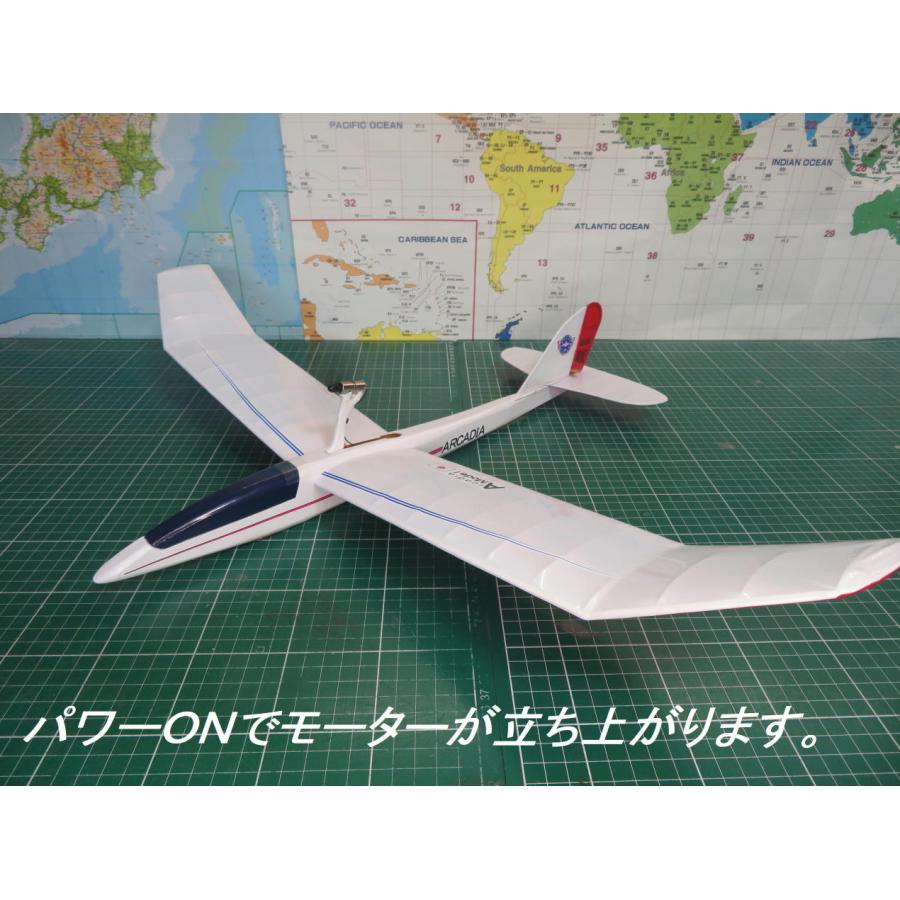 【航空法規制外】「サフラン」モーターグライダー 重量50g 翼長690mm ミニ機 リブ他レーザーカット版バルサキット byアルカディア｜arcadia-yafuu-shop｜02