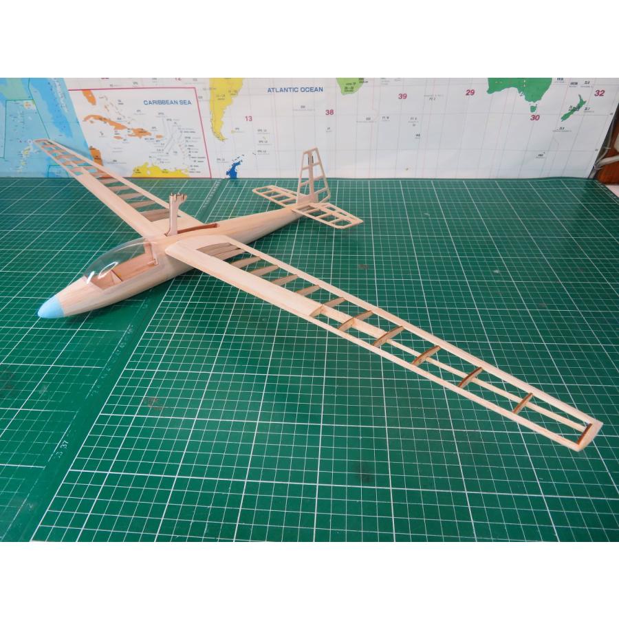 航空法規制外】「Ka6」重量51g 翼長846mm モーターグライダー リブ