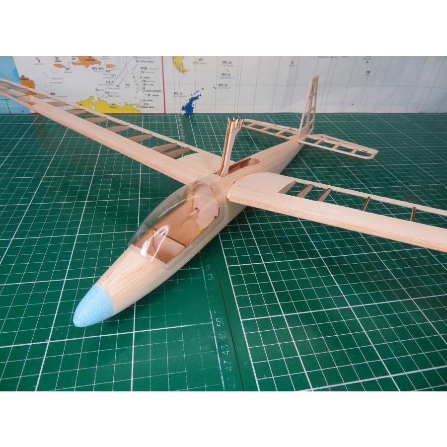 航空法規制外】「Ka6」重量51g 翼長846mm モーターグライダー リブ