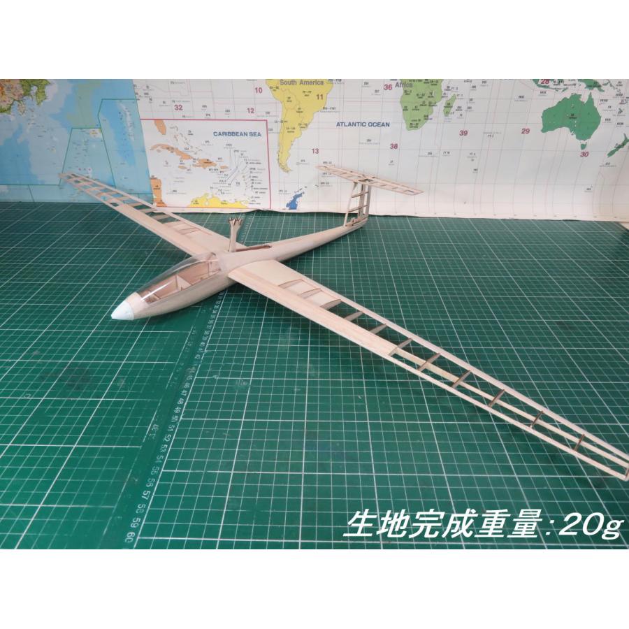 航空法規制外】「ASW24」モーターグライダー 重量66g 翼長846mm