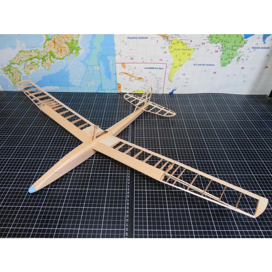 航空法規制外】「箱入娘2」モーターグライダー 重量78g 翼長888mm 箱