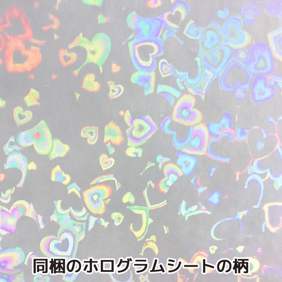 ホログラム缶バッジキット【直径57mm】ハート柄 3個セット : 缶バッチ