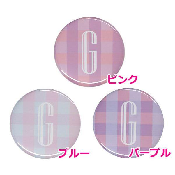 アルファベット缶バッジ-Cute- 【G】 選べる3色 フックピンタイプ｜arcanbadge