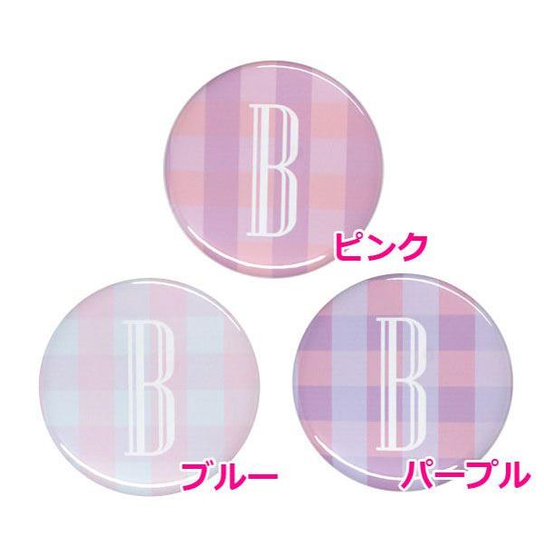 アルファベット缶バッジ-Cute- 【B】 選べる3色 クリップピンタイプ｜arcanbadge