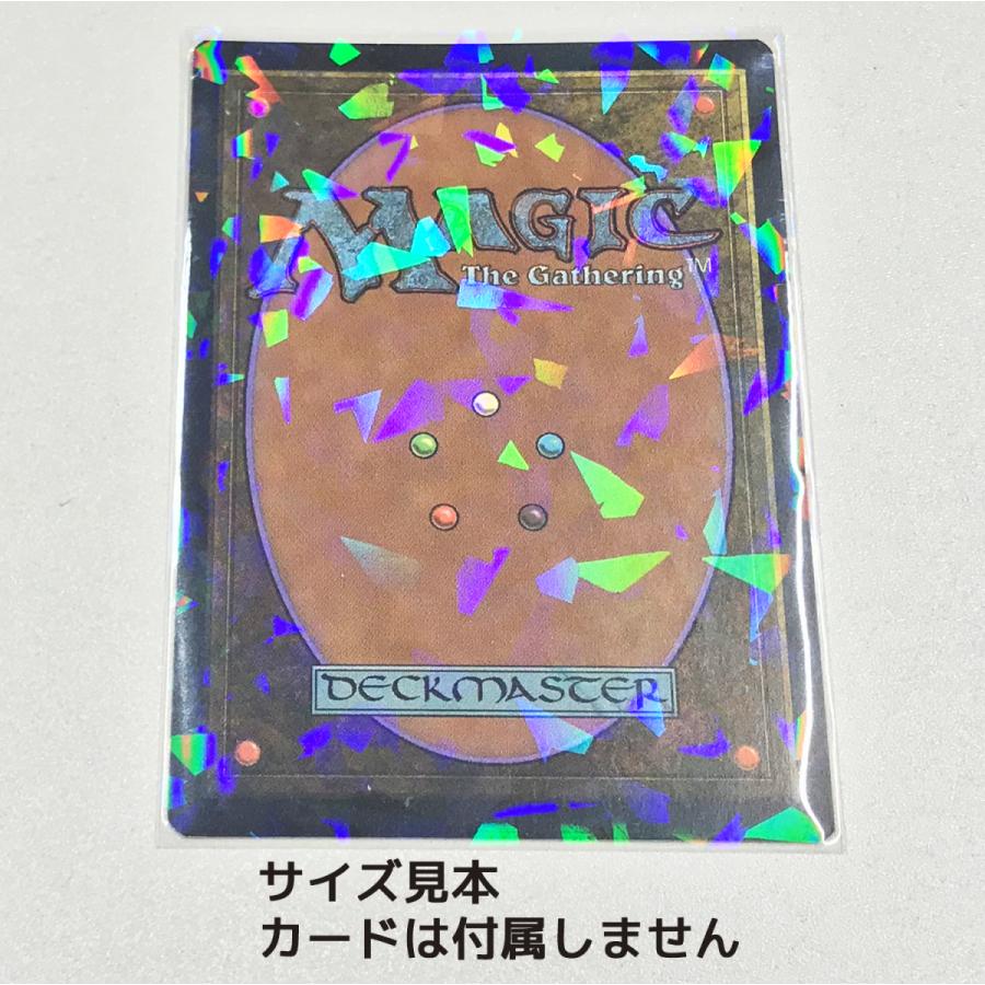 ホログラムカードスリーブ レギュラーサイズ 100枚 クリスタル : 缶