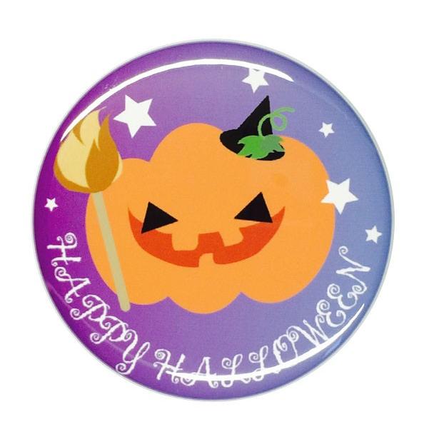 ハロウィン缶バッジ 【カボチャお化け】 シングル クリップ（ピンなし）タイプ｜arcanbadge