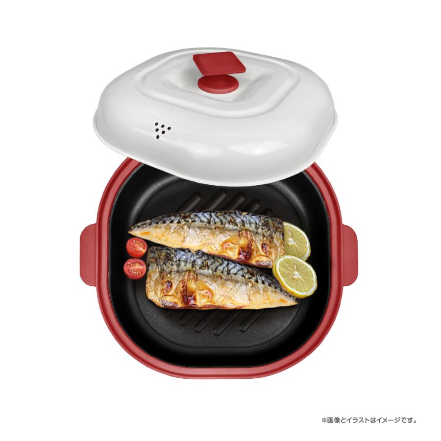 レンジメート　エブリ　:電子レンジ調理、時短調理、簡単調理、鍋、焼き魚調理 Amazon | 【公式】レンジメートプロ（レッド） RANGEMATE PRO 電子