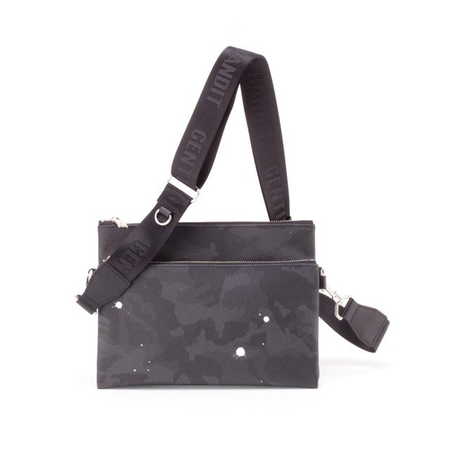 【ソル】GENTIL BANDIT ダブルミニショルダーバッグ GENTIL BANDIT - ダブルミニショルダーバッグ / ブラックカモ