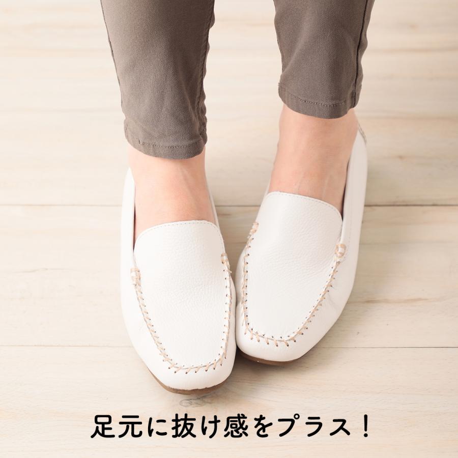 本革 ローファー ドライビングシューズ レディース シューズ 牛革