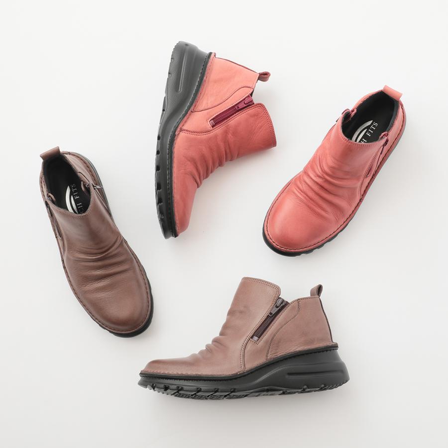 コンフォートブーツ 外反母趾 甲高 幅広 4E 履きやすい レディース