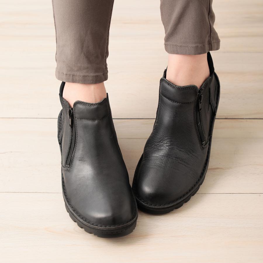 甲高 幅広 4E コンフォートブーツ ショートブーツ 婦人靴 レディース