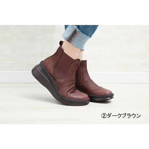 サイドゴアブーツ 外反母趾 ショートブーツ 婦人靴 レディース 日本製