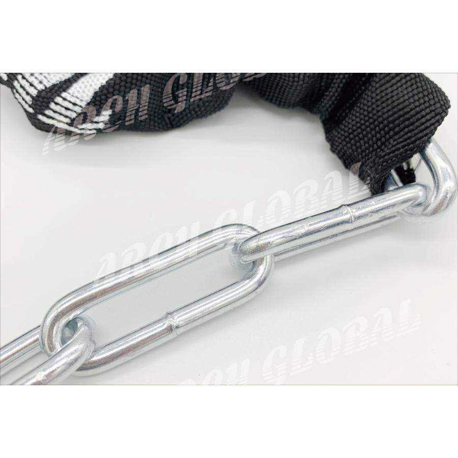 自転車 鍵 ダイヤル チェーンロック 100cm 高熱処理 丸型鋼材チェーン