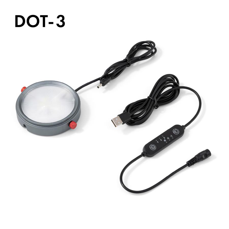 LEDSTAR DOT3 マグネットライト 調光 タイマー付き WRGB デスクトップ
