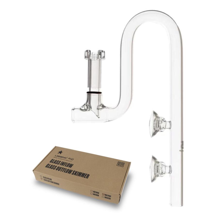 LEDSTAR 水槽 アウトフローガラスパイプ 【パイレックスガラス LEDSTAR 水槽 アウトフローガラスパイプ 【パイレックスガラス