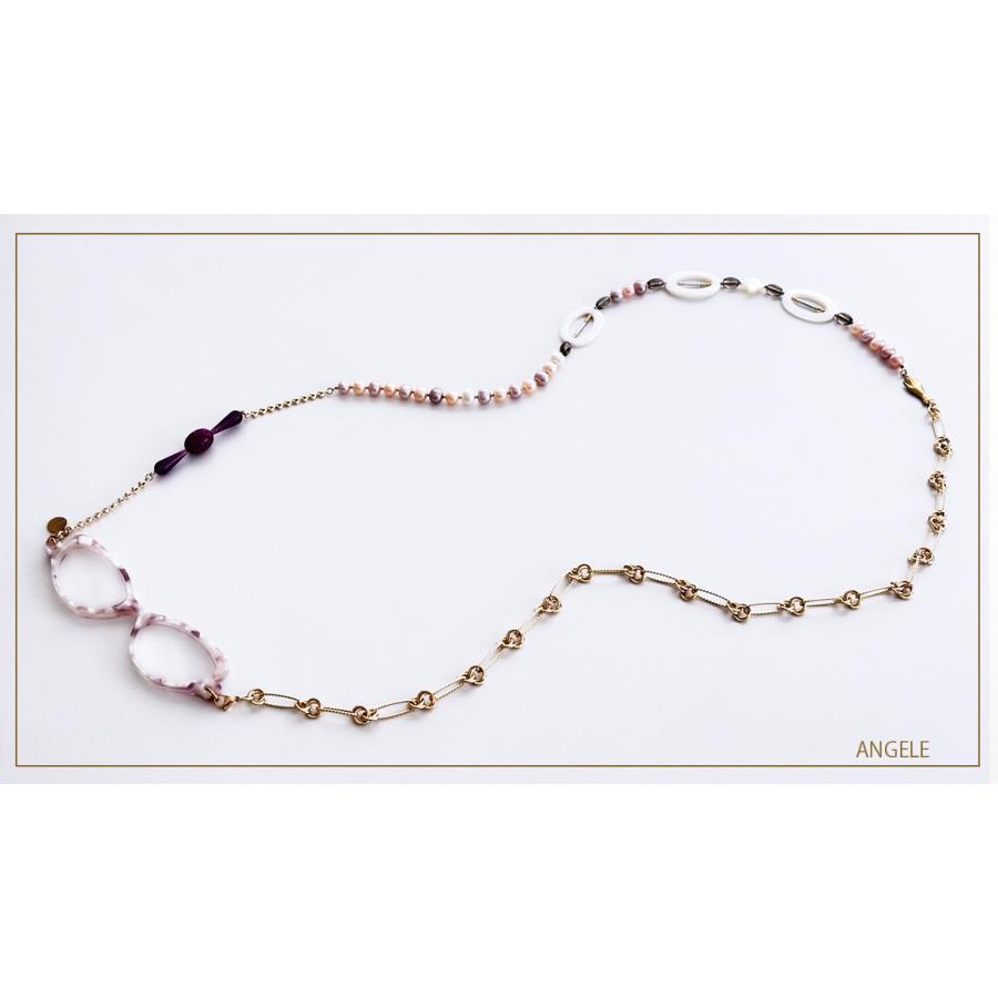 ルーペネックレス おしゃれ 拡大鏡 日本製 鯖江製 淡水パール付き シニアグラス レディース 真珠 ペンダント ギフト プレゼント ANGELE  A10004 |  | 06