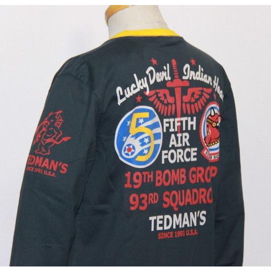 エフ商会・TEDMAN'S ・テッドマン  長袖Tシャツ(INDIAN HEAD)TDLS-286【ネイビー】(566)新品/送料無料｜arches｜06