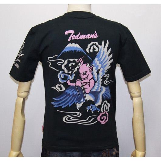 エフ商会・TEDMAN'S ・テッドマン  スカジャン風半袖TシャツTDSS-425【ブラック】(279)新品｜arches