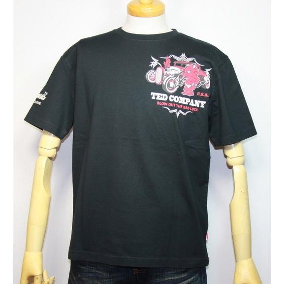 エフ商会・TEDMAN'S ・テッドマンHOT RODDERS(TED COMP ANY）半袖Tシャツ TDSS-475【ブラック】(1827）新品｜arches｜02