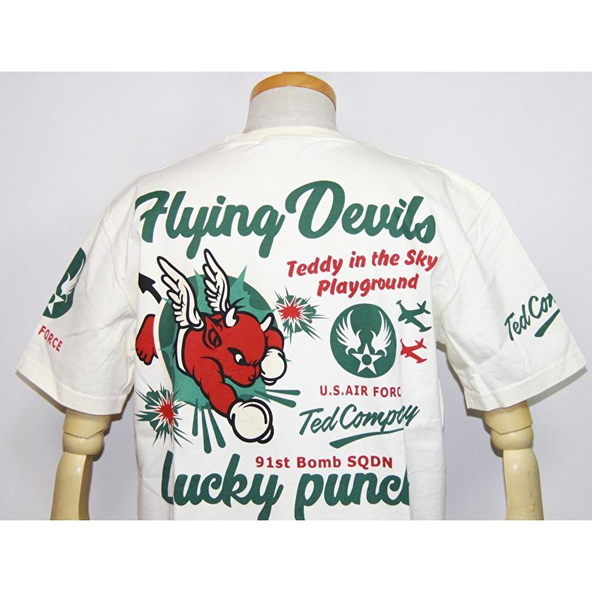 エフ商会・TEDMAN'S ・テッドマン ラッキーパンチ(FLYNG DEVIL)半袖Tシャツ TDSS-490【ホワイト】(2050）新品｜arches｜05