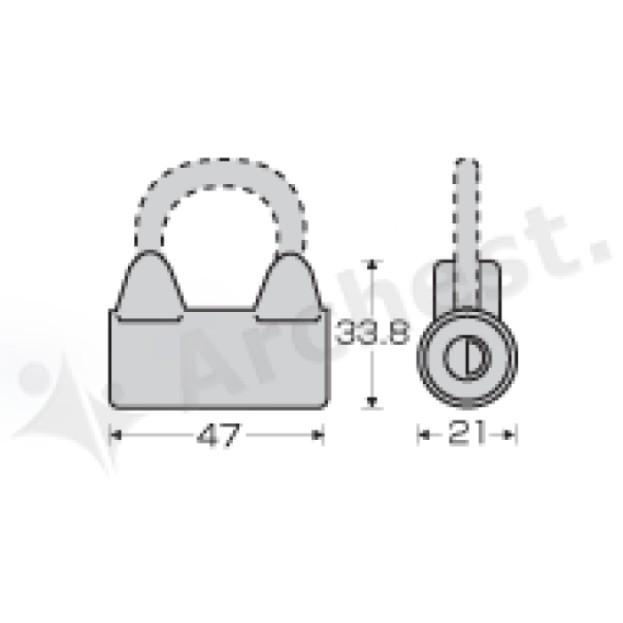 南京錠 3020C ABLOY アブロイ 真鍮 スチール パドロック 鍵 防犯