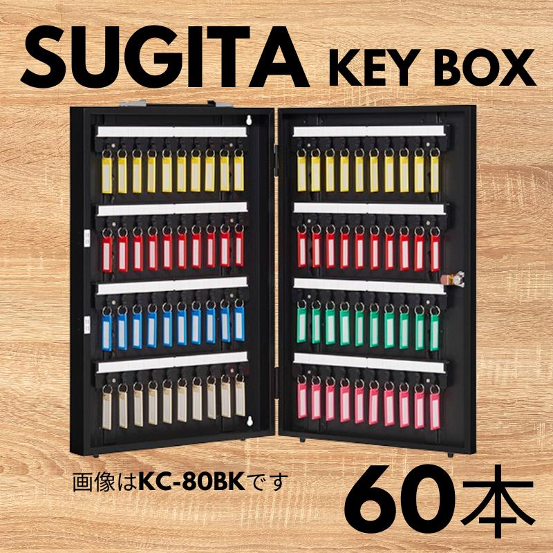 エースキーボックス 60本用 ブラック [KC-60BK] 杉田エース キー