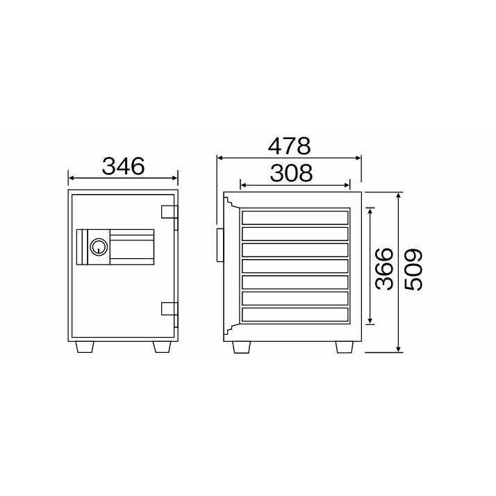 家庭用耐火金庫 デジタルロックテンキー式 耐火金庫 高齢者人気 防犯