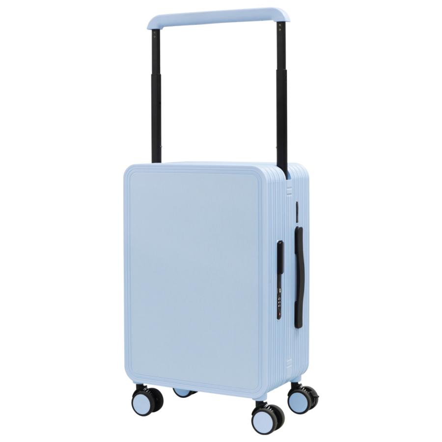 スーツケース 34L [ブルー] 機内持ち込み TSA 座れる 充電ポート 4輪