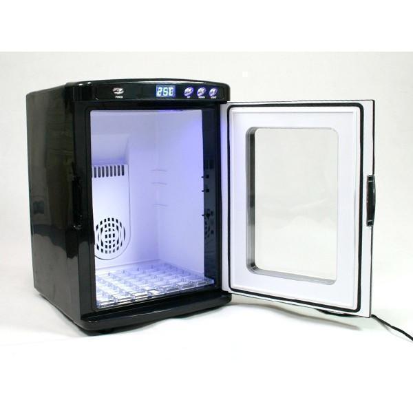 ポータブル保冷温庫 [XHC25BK] 25L 冷蔵庫 2電源対応 アウトドア ミニ ショーケース 小型 ブラック XHC25BK