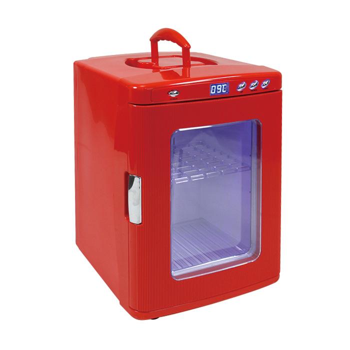 ポータブル保冷温庫 レッド [XHC25RD] 25L 冷蔵庫 2電源対応 アウトドア ミニ ショーケース 小型 XHC25RD