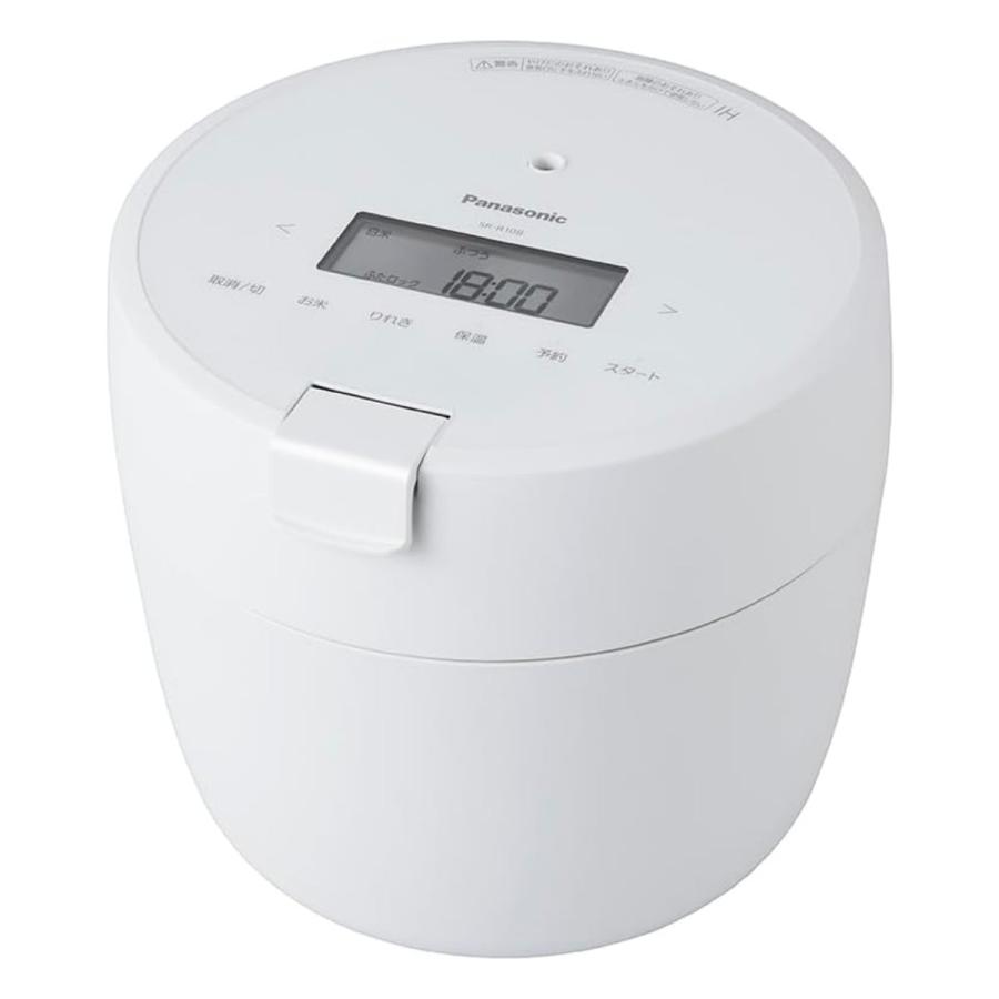 Panasonic（パナソニック） □□炊飯器 SR-R10B-W [ホワイト] : ア