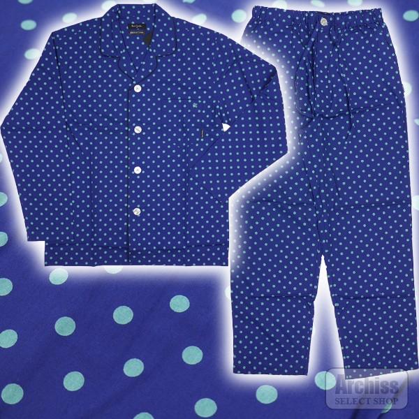 ポールスミス Paul Smith パジャマ 長袖 ネイビー グリーン系 水玉 ドット 黒 パイピング Llサイズ 身長175 185 30 8580 059 S 31 30 8580 059 Ll Archiss 通販 Yahoo ショッピング