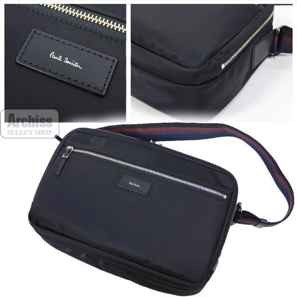 ポールスミス Paul Smith ショルダーバッグ 黒 ブラック ライト ウェイト ナイロン シリーズ マルチカラー ベルト メンズ 紳士 Psn211 10 S Psn211 10 Archiss 通販 Yahoo ショッピング