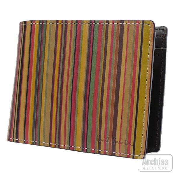 新規購入 2折財布 Smith Paul ポールスミス ヴィンテージマルチストライプ内側茶色2折財布 ポールスミス 二つ折り S 95 Psy354 70 茶色 ブラウン 内側 ストライプ マルチ ヴィンテージ メンズ 二つ折財布 財布 Www Reinnec Cl