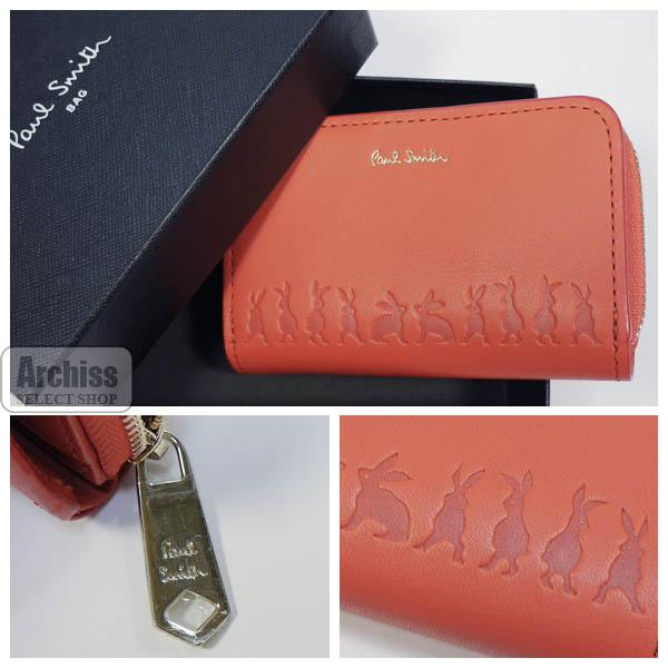 ポールスミス Paul Smith キーケース L字 小銭入れ 付き オレンジ ウサギ 型押し バニー エンボス シリーズ レディース 婦人 Pwd871 42 S Pwd871 42 Archiss 通販 Yahoo ショッピング