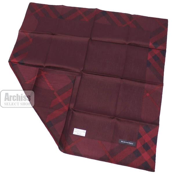 バーバリー Burberry ハンカチ 濃い赤 ワインレッド系 フレーム チェック柄 大判 日本製 メンズ 男女兼用 ギフト プレゼント 父の日 S S Archiss 通販 Yahoo ショッピング
