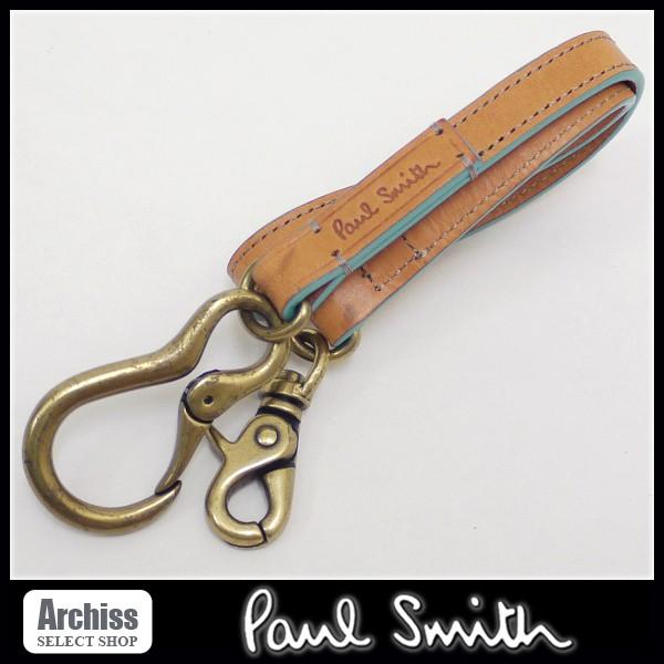 ポールスミス Paul Smith ウォレットコード メンズ キャメル ライトブルー ニューベーシックレンジ PSU401-75 S50819｜archiss