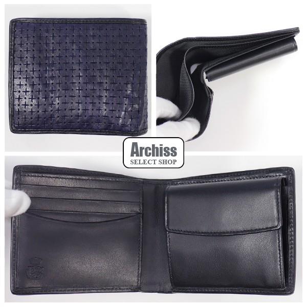 品質一番の ポールスミスレザークロスとドットパンチングにシワ加工2折財布 ポールスミス S 554 847 J385 190 訳あり ドットパンチング レザークロス ネイビー Collection メンズ 二つ折財布 二つ折り 2折財布 財布 Smith Paul 財布