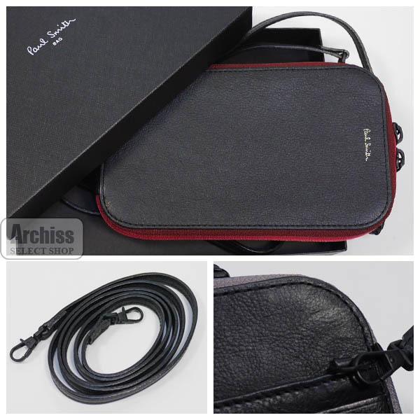 ポールスミス Paul Smith フォンホルダー ポシェット ブラック 黒 